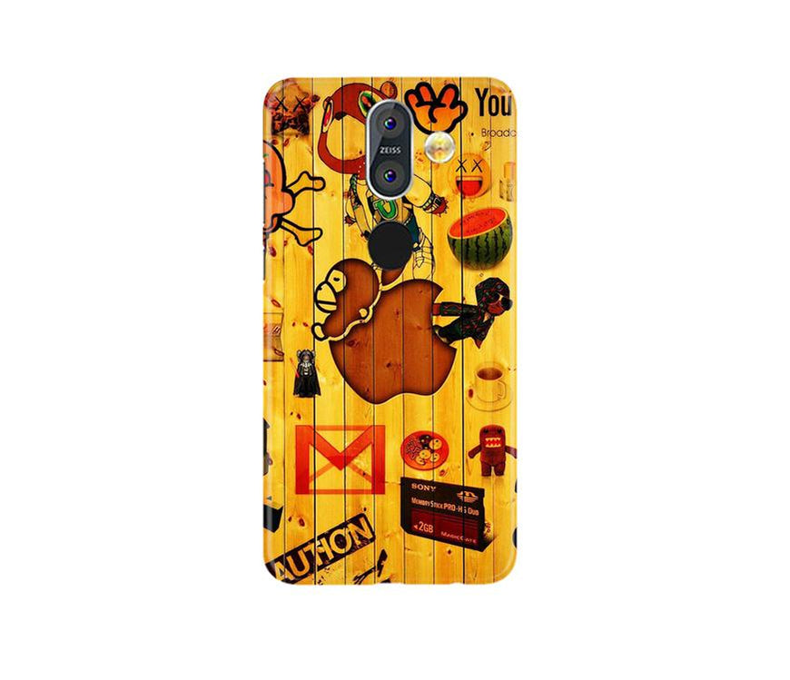 Wooden Texture Mobile Back Case for Nokia 8.1 (Design - 367)
