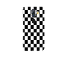 Black White Boxes Mobile Back Case for Nokia 8.1 (Design - 372)