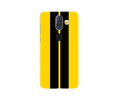 Black Yellow Pattern Mobile Back Case for Nokia 8.1 (Design - 377)
