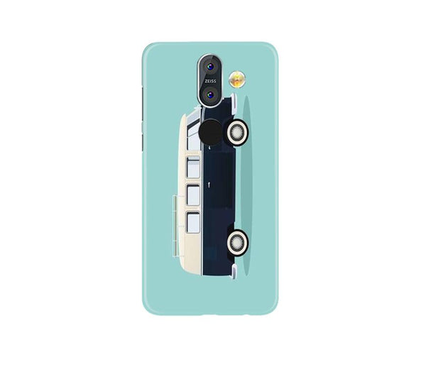 Travel Bus Mobile Back Case for Nokia 8.1 (Design - 379)