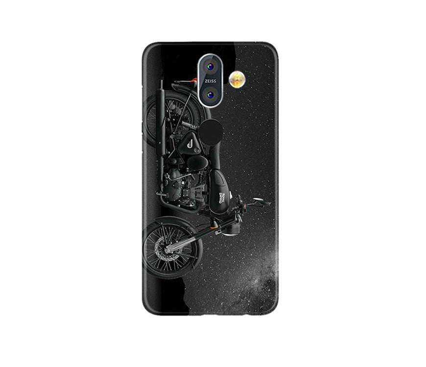 Royal Enfield Mobile Back Case for Nokia 8.1 (Design - 381)