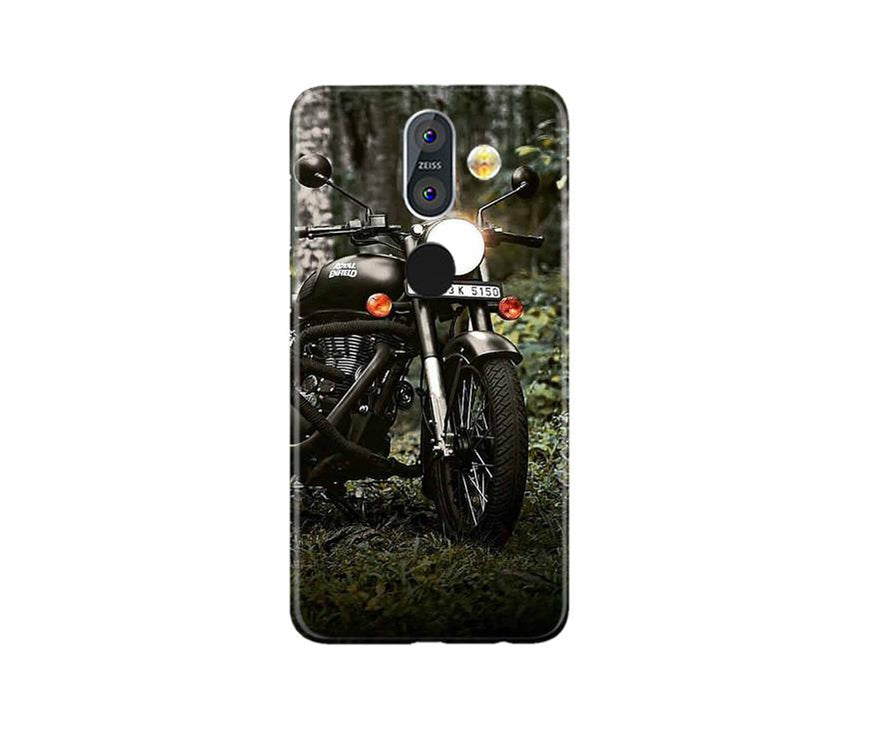 Royal Enfield Mobile Back Case for Nokia 8.1 (Design - 384)
