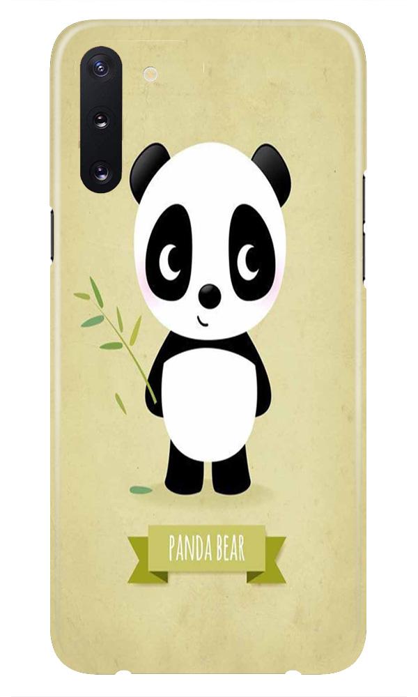 Panda Bear Mobile Back Case for Samsung Galaxy Note 10 Plus  (Design - 317)