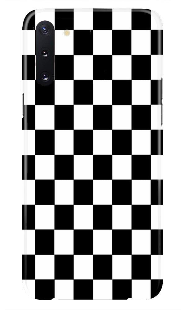 Black White Boxes Mobile Back Case for Samsung Galaxy Note 10 Plus  (Design - 372)