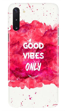 Good Vibes Only Mobile Back Case for Samsung Galaxy Note 10 Plus  (Design - 393)