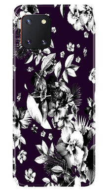 white flowers Mobile Back Case for Samsung Note 10 Lite (Design - 7)