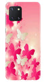 White Pick Butterflies Case for Samsung Note 10 Lite