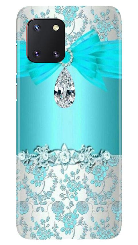 Shinny Blue Background Case for Samsung Note 10 Lite