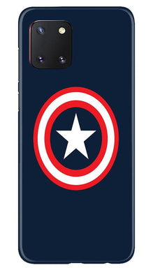 Captain America Mobile Back Case for Samsung Note 10 Lite (Design - 42)