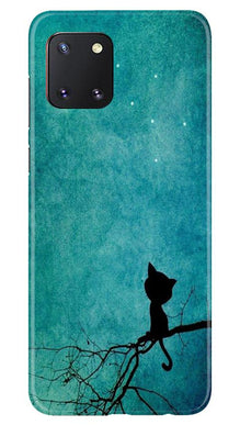 Moon cat Mobile Back Case for Samsung Note 10 Lite (Design - 70)