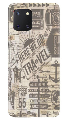 Travel Mobile Back Case for Samsung Note 10 Lite  (Design - 104)