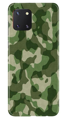 Army Camouflage Mobile Back Case for Samsung Note 10 Lite  (Design - 106)