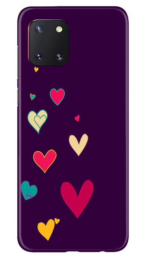 Purple Background Case for Samsung Note 10 Lite(Design - 107)