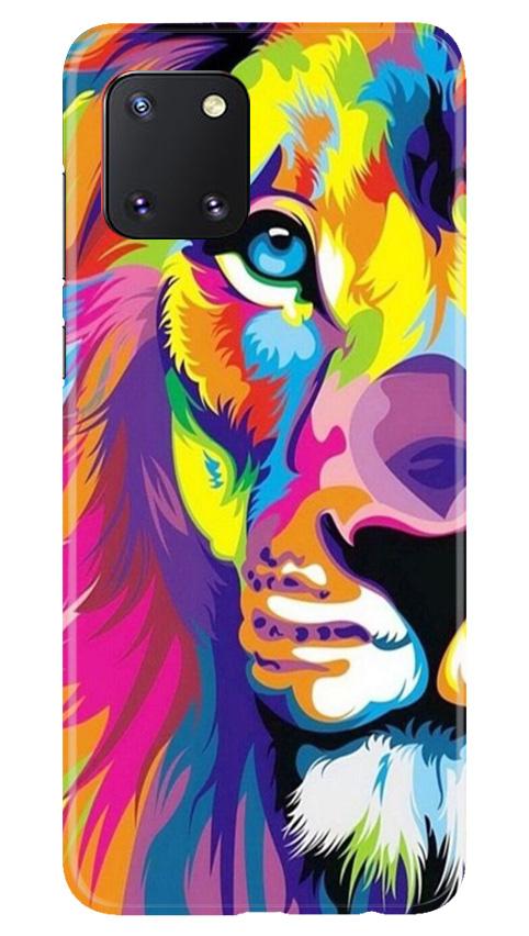 Colorful Lion Case for Samsung Note 10 Lite(Design - 110)