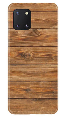 Wooden Look Mobile Back Case for Samsung Note 10 Lite  (Design - 113)