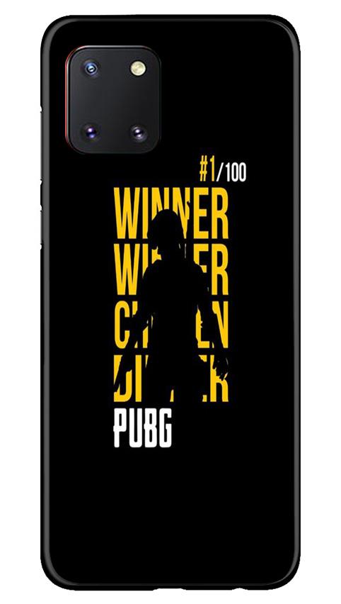 Pubg Winner Winner Case for Samsung Note 10 Lite  (Design - 177)