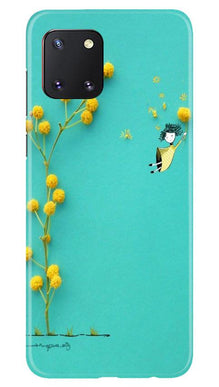 Flowers Girl Mobile Back Case for Samsung Note 10 Lite (Design - 216)