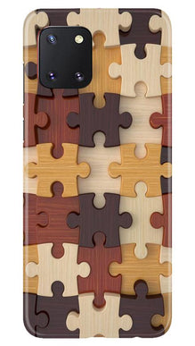 Puzzle Pattern Mobile Back Case for Samsung Note 10 Lite (Design - 217)