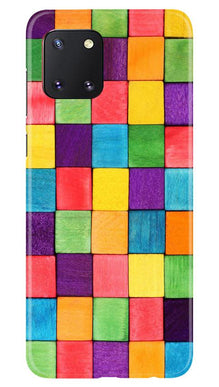 Colorful Square Mobile Back Case for Samsung Note 10 Lite (Design - 218)