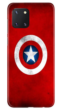 Captain America Mobile Back Case for Samsung Note 10 Lite (Design - 249)