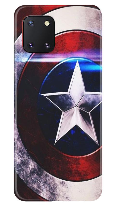 Captain America Shield Case for Samsung Note 10 Lite (Design No. 250)