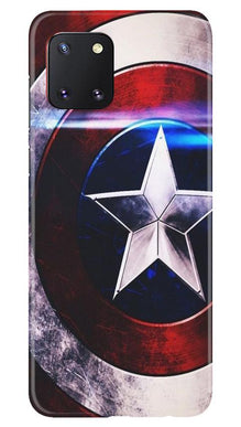 Captain America Shield Mobile Back Case for Samsung Note 10 Lite (Design - 250)