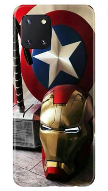 Ironman Captain America Mobile Back Case for Samsung Note 10 Lite (Design - 254)