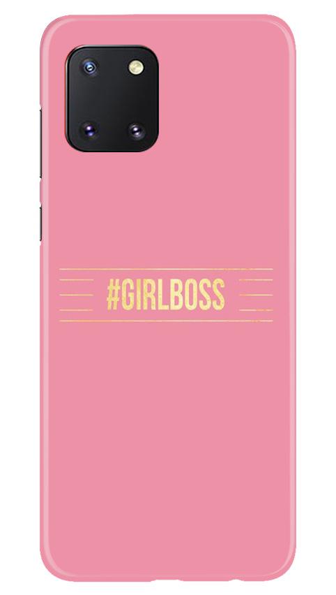 Girl Boss Pink Case for Samsung Note 10 Lite (Design No. 263)