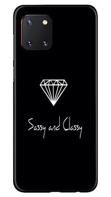Sassy and Classy Mobile Back Case for Samsung Note 10 Lite (Design - 264)