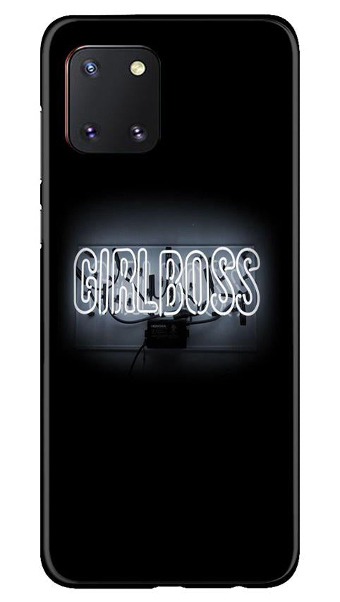 Girl Boss Black Case for Samsung Note 10 Lite (Design No. 268)