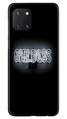 Girl Boss Black Mobile Back Case for Samsung Note 10 Lite (Design - 268)