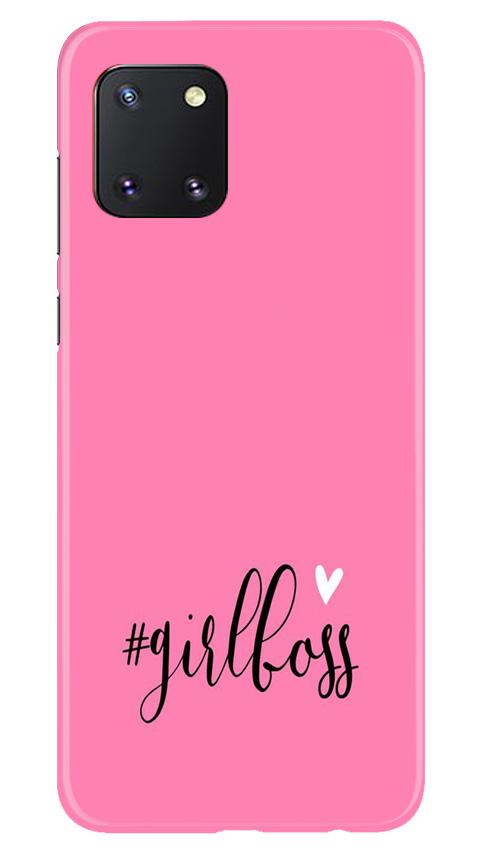 Girl Boss Pink Case for Samsung Note 10 Lite (Design No. 269)