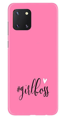 Girl Boss Pink Mobile Back Case for Samsung Note 10 Lite (Design - 269)