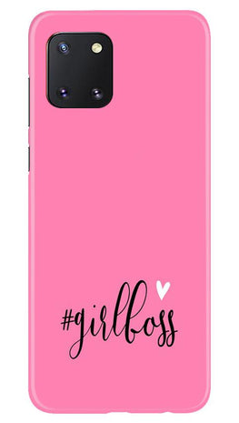 Girl Boss Pink Case for Samsung Note 10 Lite (Design No. 269)