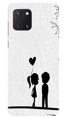 Cute Kid Couple Mobile Back Case for Samsung Note 10 Lite (Design - 283)
