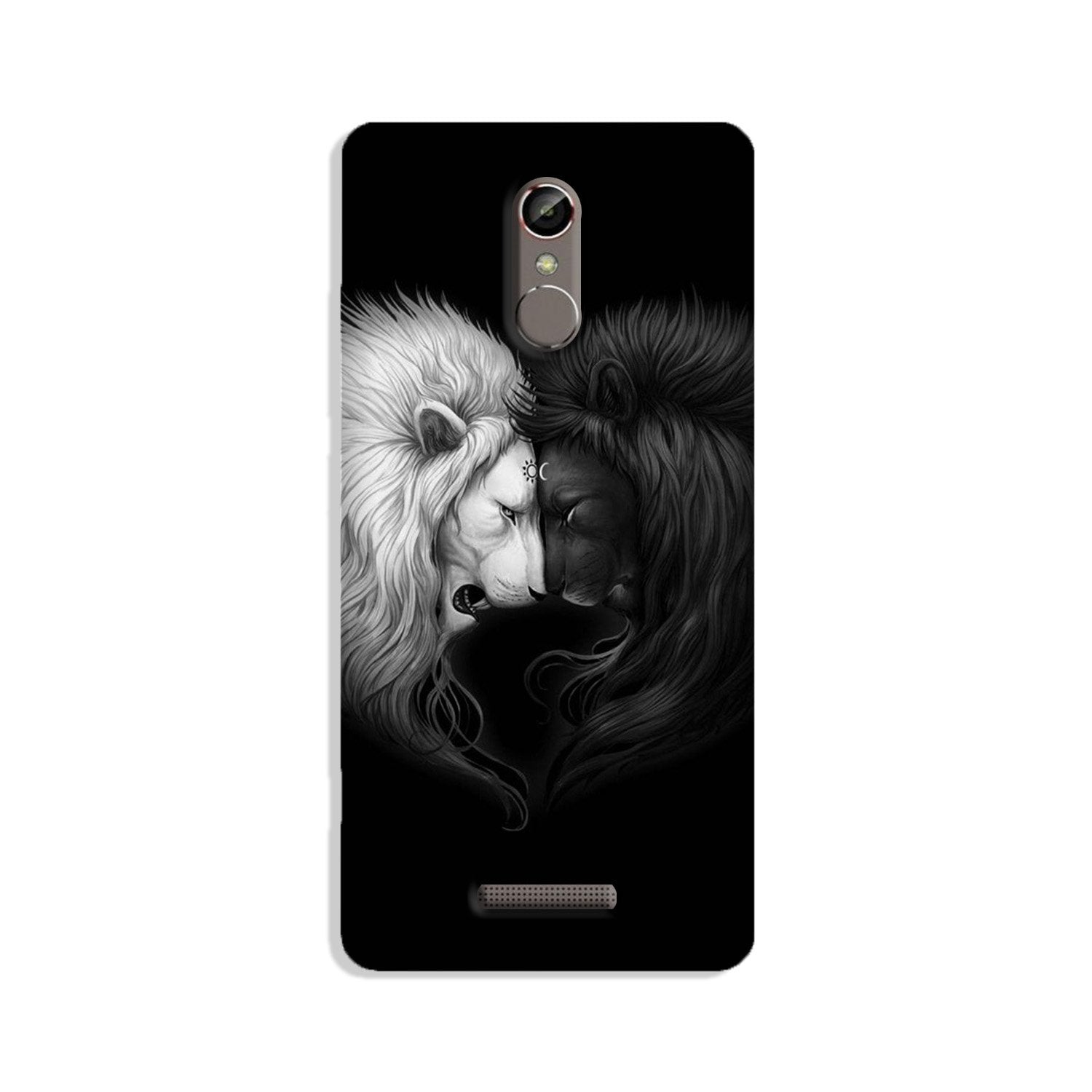 Dark White Lion Case for Redmi Note 3(Design - 140)