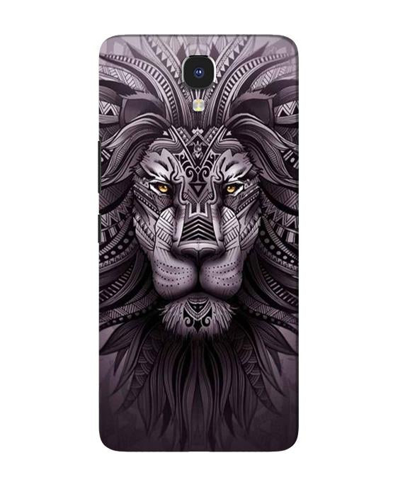 Lion Mobile Back Case for Infinix Note 4 (Design - 315)