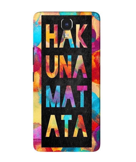 Hakuna Matata Mobile Back Case for Infinix Note 4 (Design - 323)