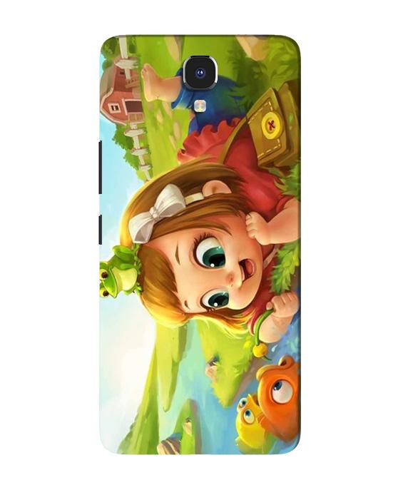 Baby Girl Mobile Back Case for Infinix Note 4 (Design - 339)