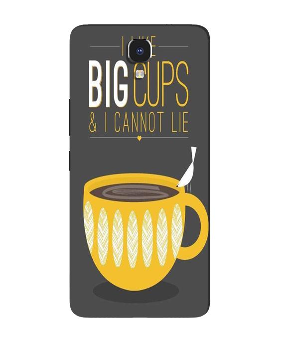 Big Cups Coffee Mobile Back Case for Infinix Note 4 (Design - 352)