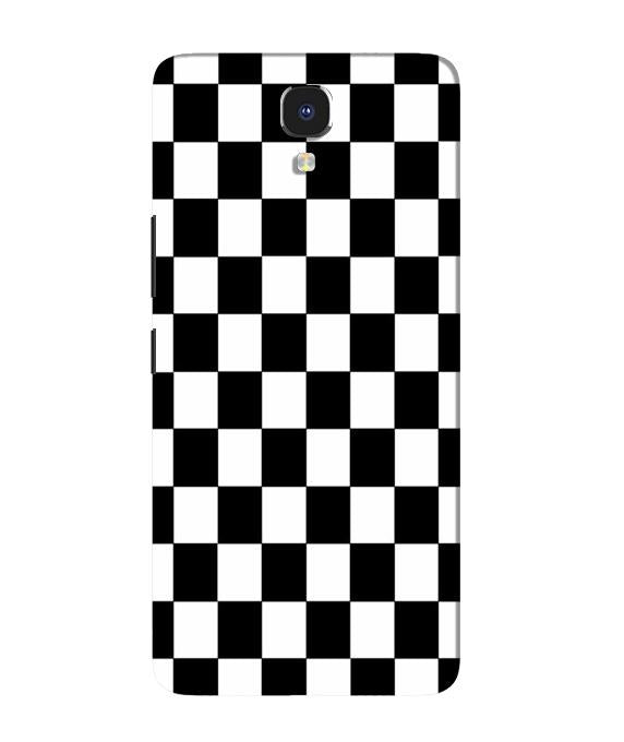 Black White Boxes Mobile Back Case for Infinix Note 4 (Design - 372)