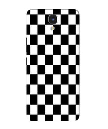 Black White Boxes Mobile Back Case for Infinix Note 4 (Design - 372)