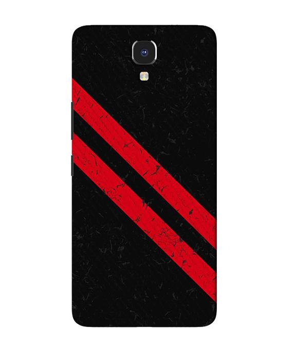 Black Red Pattern Mobile Back Case for Infinix Note 4 (Design - 373)