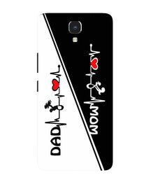 Love Mom Dad Mobile Back Case for Infinix Note 4 (Design - 385)