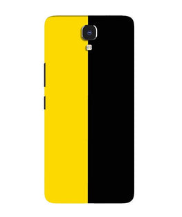 Black Yellow Pattern Mobile Back Case for Infinix Note 4 (Design - 397)