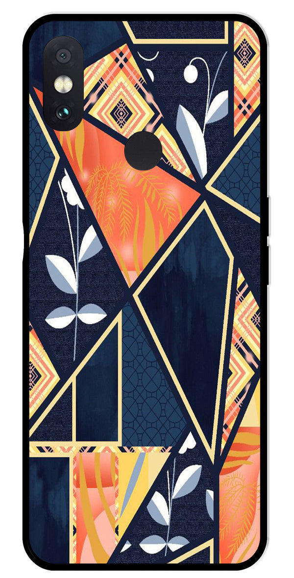 Marble Design Metal Mobile Case for Redmi Note 5 Pro   (Design No -07)