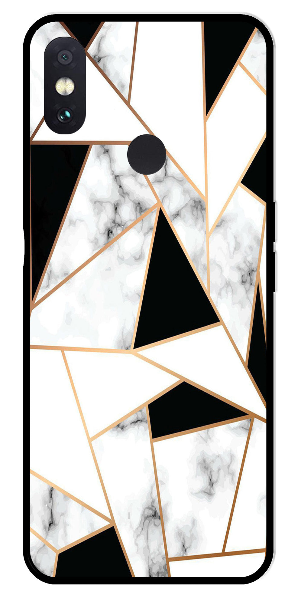 Marble Design2 Metal Mobile Case for Redmi Note 5 Pro   (Design No -08)