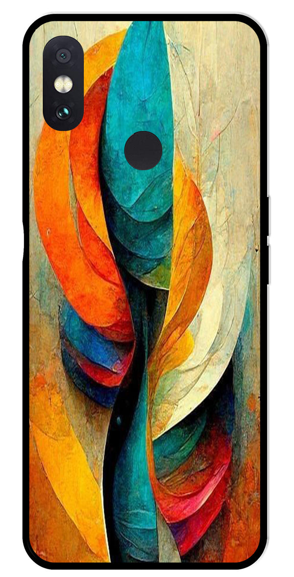 Modern Art Metal Mobile Case for Redmi Note 5 Pro   (Design No -11)