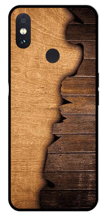 Wooden Design Metal Mobile Case for Redmi Note 5 Pro