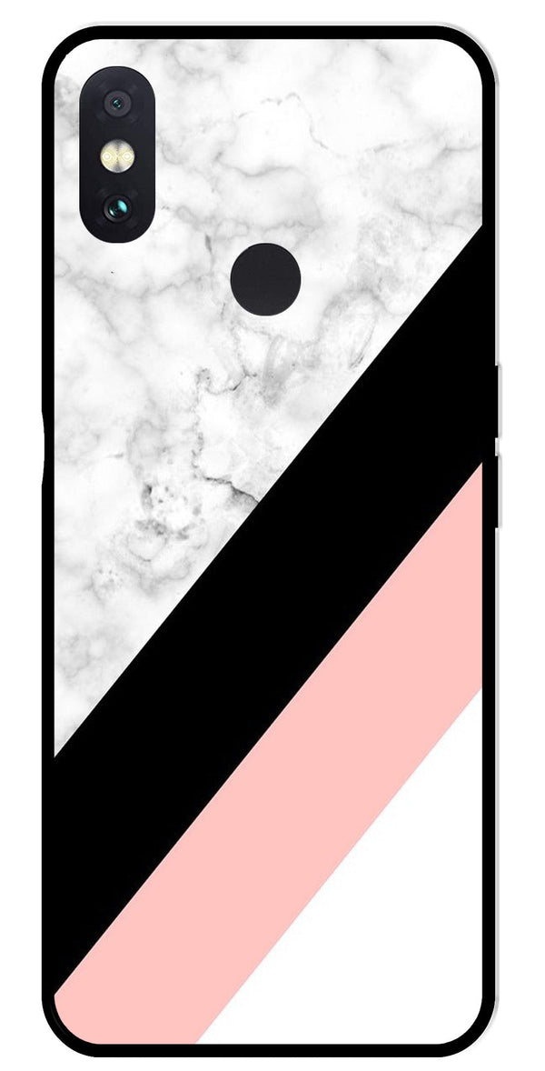 Marble Design Metal Mobile Case for Redmi Note 5 Pro   (Design No -24)